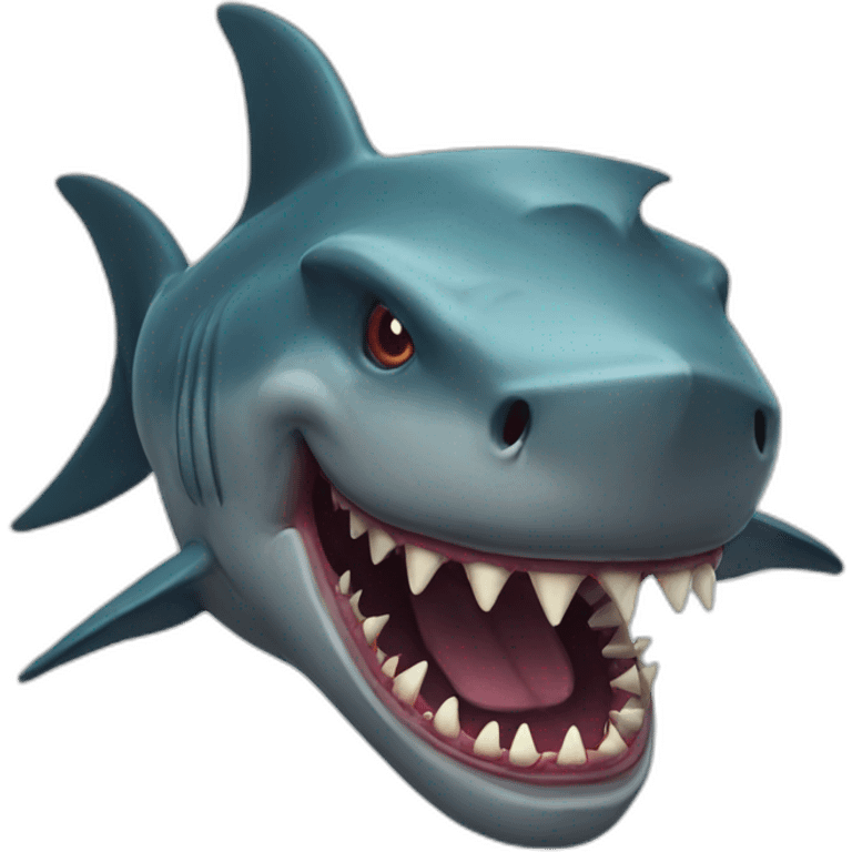 shark demon emoji