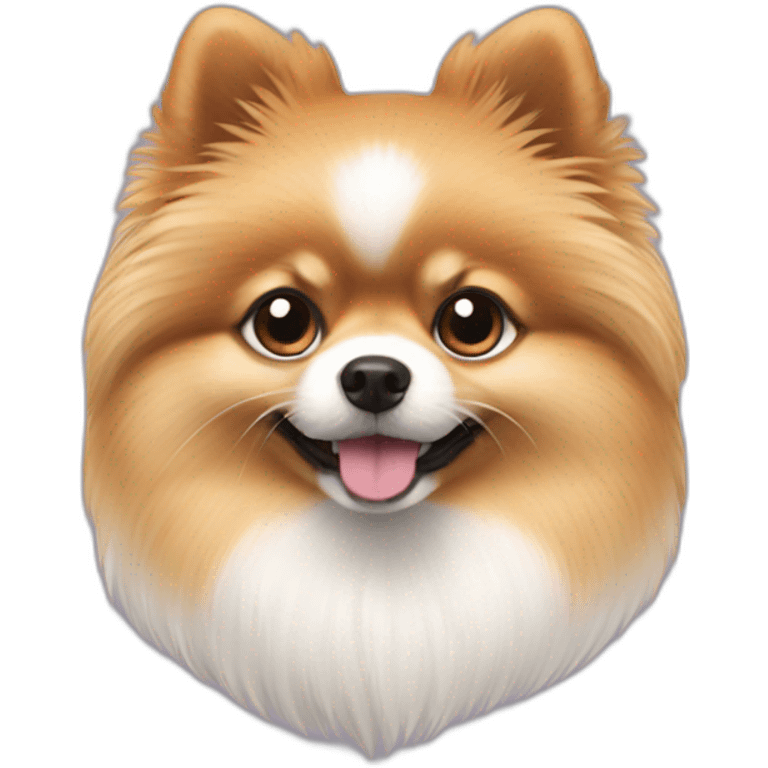 Pomeranian white emoji