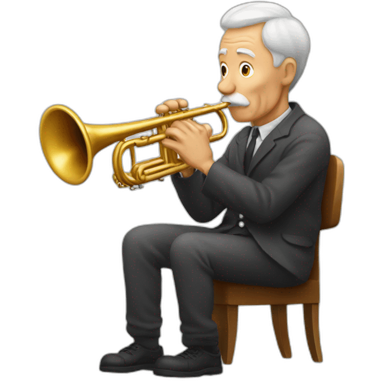 Old man with trumpet emoji