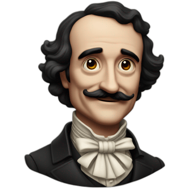 Edgar Alan Poe sonrriendo emoji