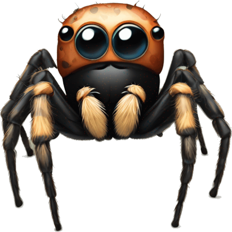 A cute jumping spider emoji