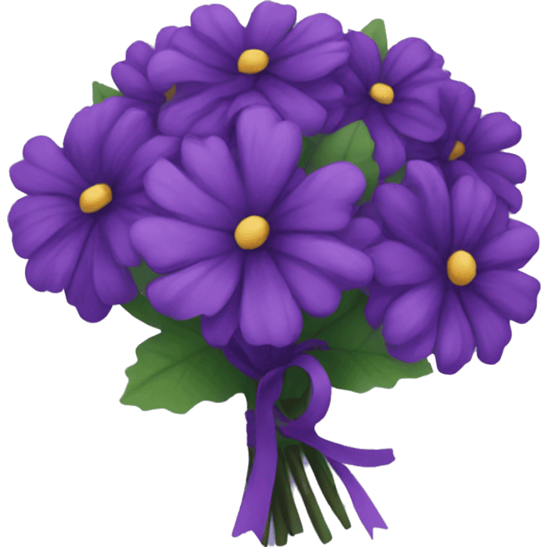 Dark purple bouquet  emoji