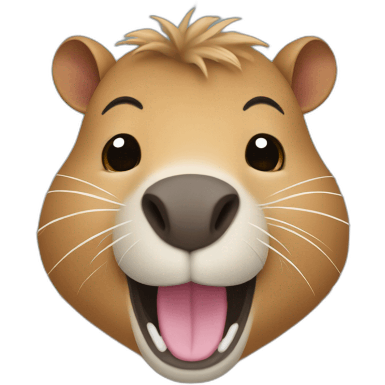 laughing tears capybara emoji