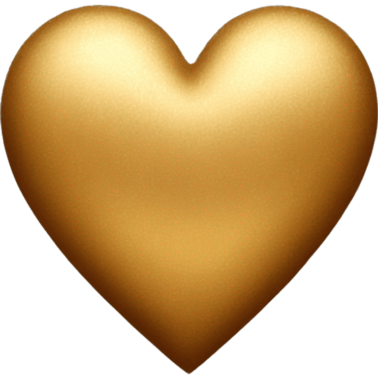 Brown gold heart  emoji