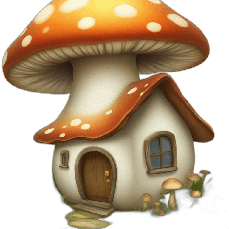 mushroom home emoji