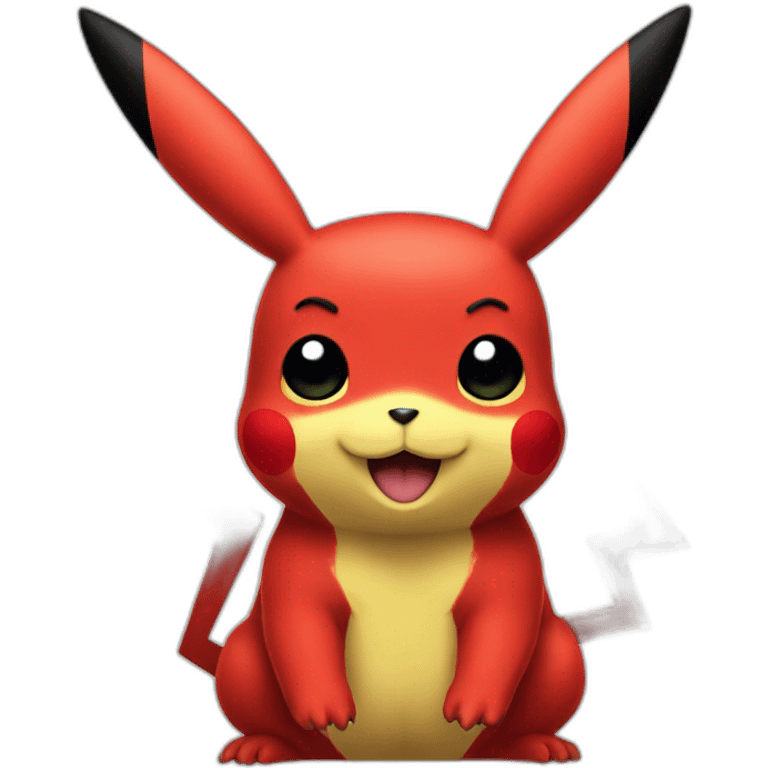 Red Pikachu emoji