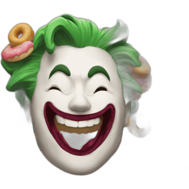 joker with donut emoji