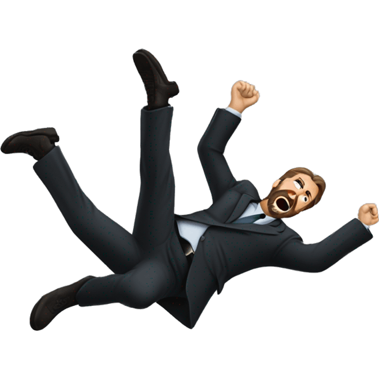 Hans Gruber Falling emoji