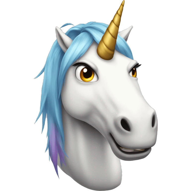 Angry unicorn  emoji