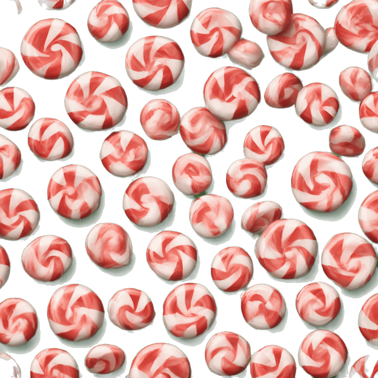 peppermint candies emoji