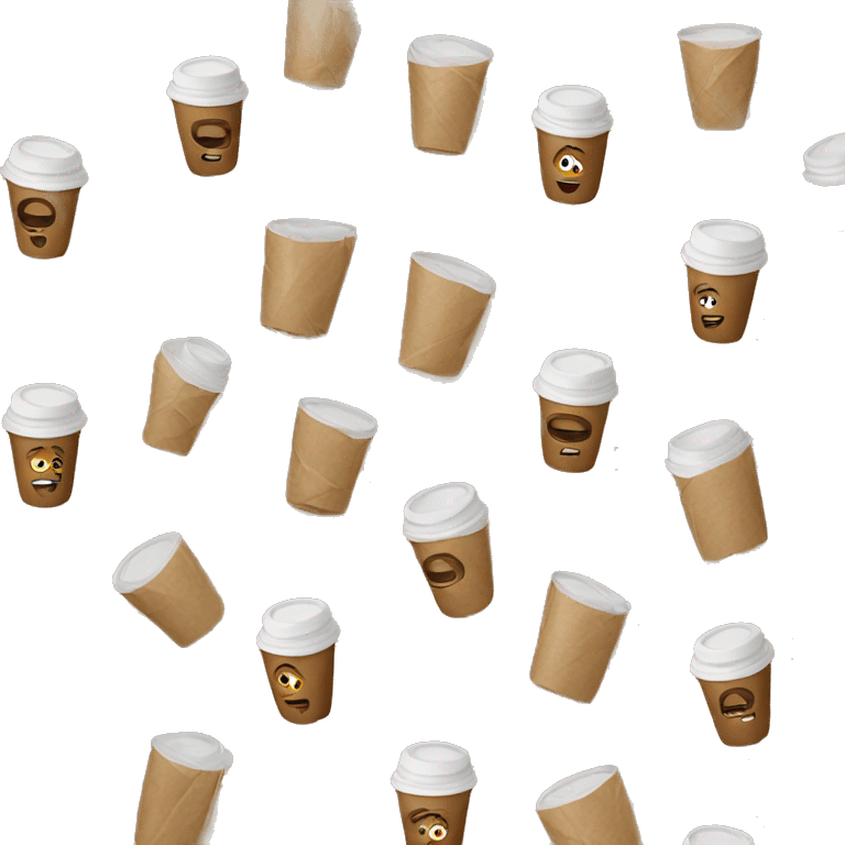 Coffee in wrapping paper emoji