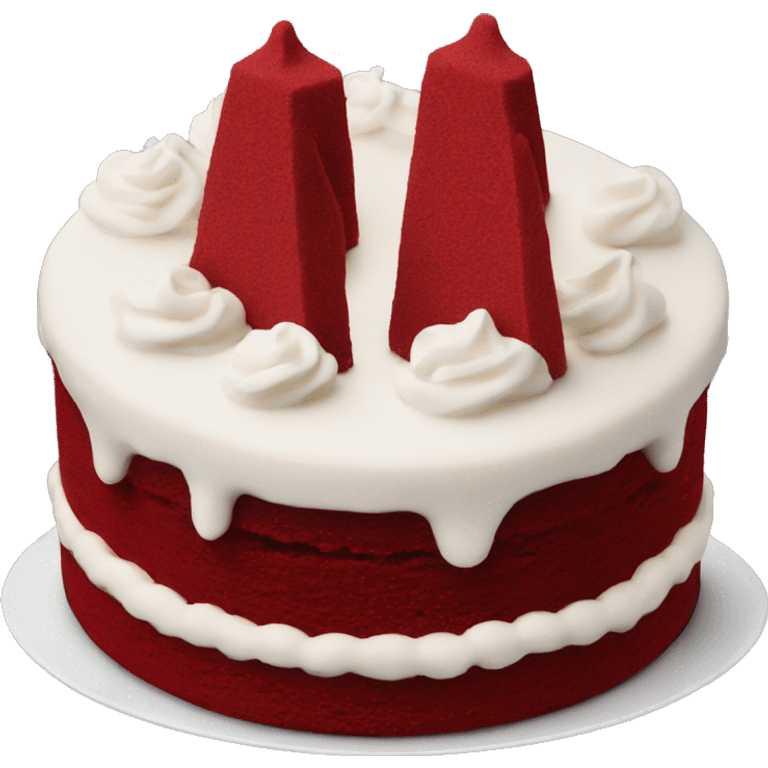 Red velvet cake  emoji