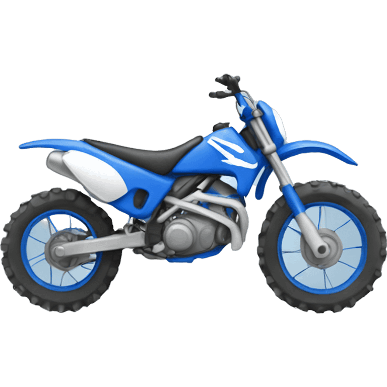 Blue dirt bike   emoji