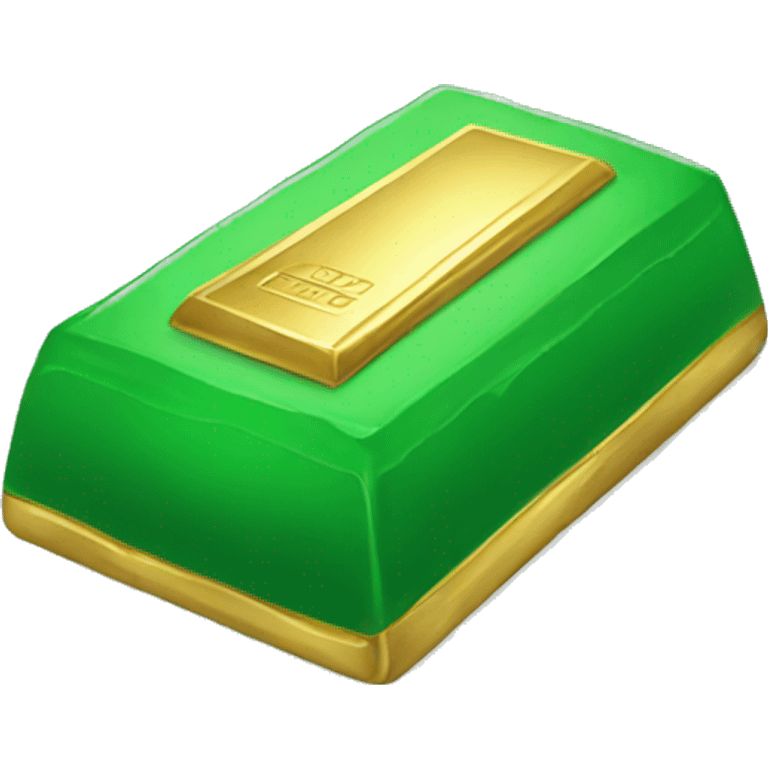 green gold bar emoji