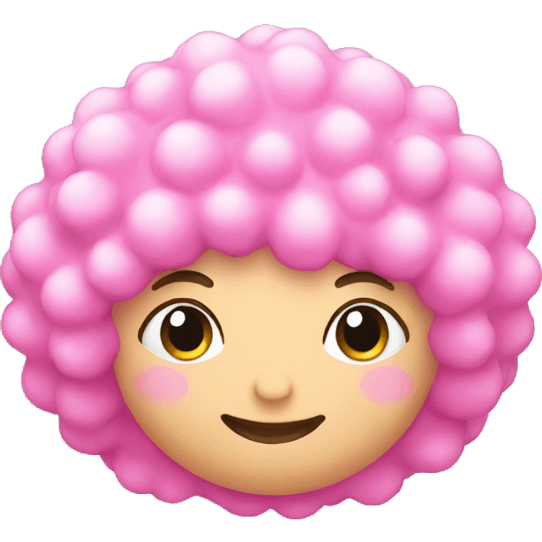 pink shower puff emoji