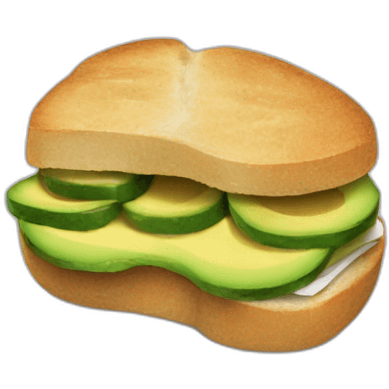 Avocado sandwich emoji