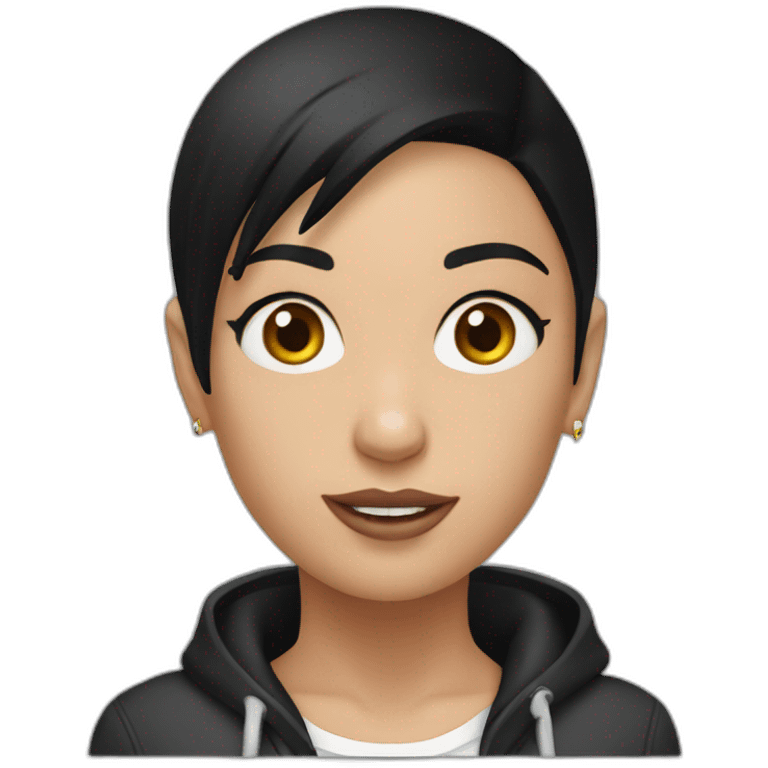 Eminem-with-the-black-short-hair-beauty-earring-girl emoji