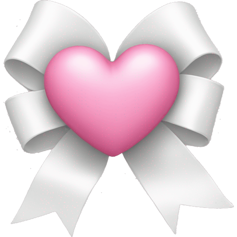 pink heart with white bow emoji