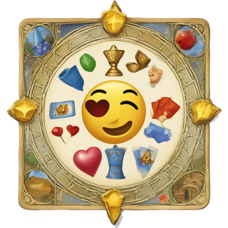 Carte du jeu de société français le Tarot emoji