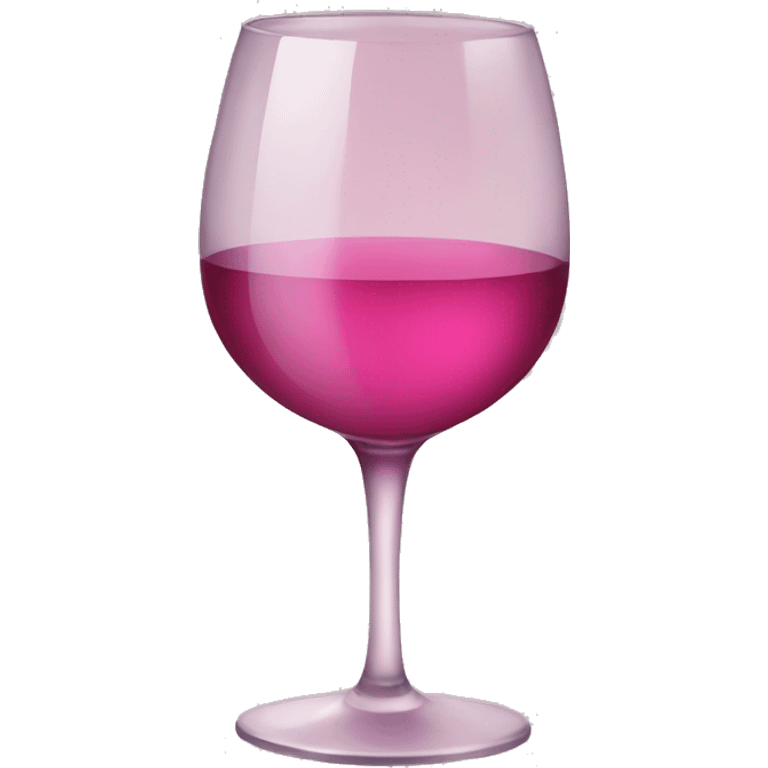 Small pink glass of wine emoji