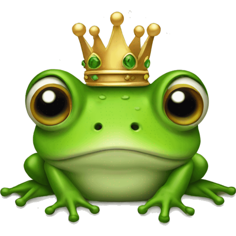 Frog with a crown emoji