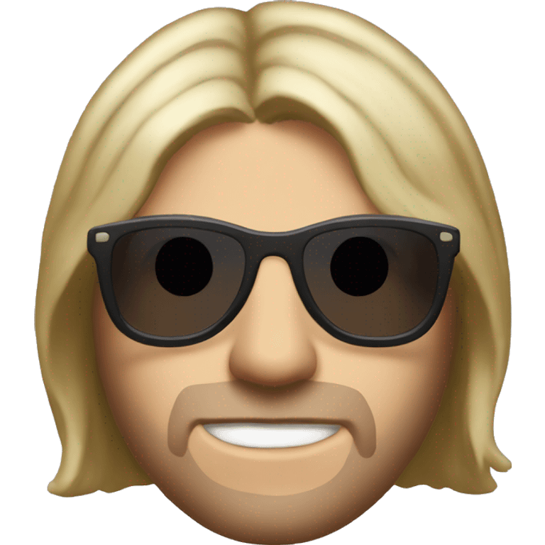 Kurt Cobain in sunglasses emoji