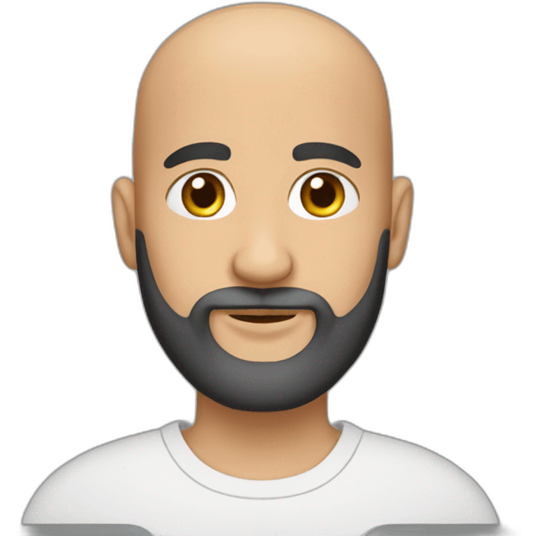 musulman bald with beard emoji