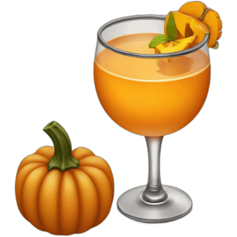 pumpkin cocktail emoji