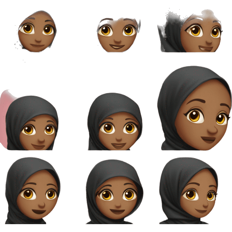 Black Solo Polyamorous Hijabi Amputee emoji