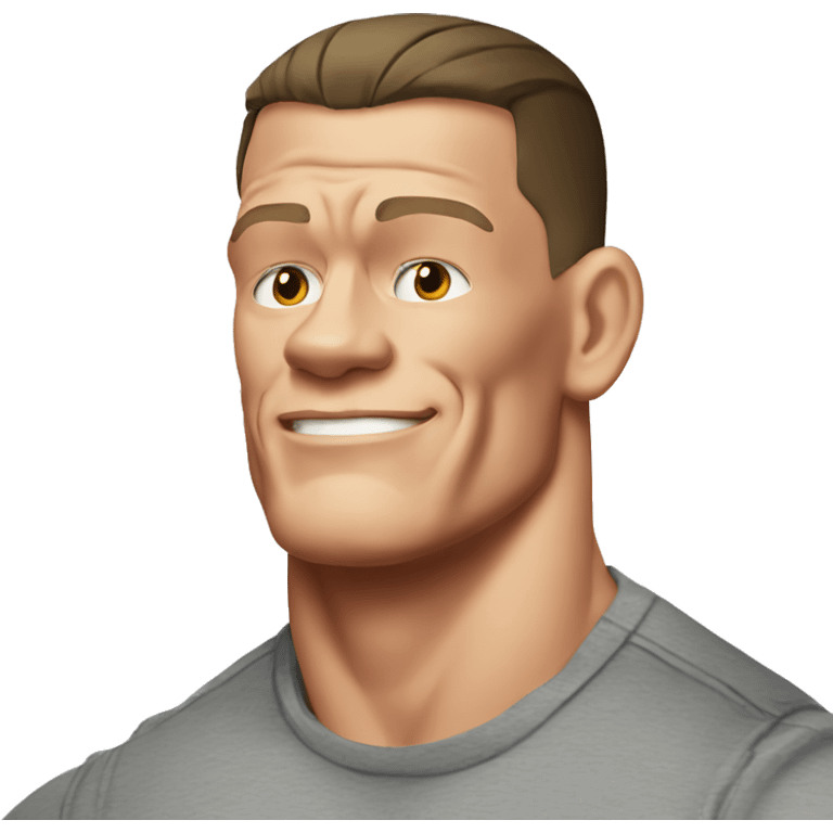 john cena wearing tee emoji