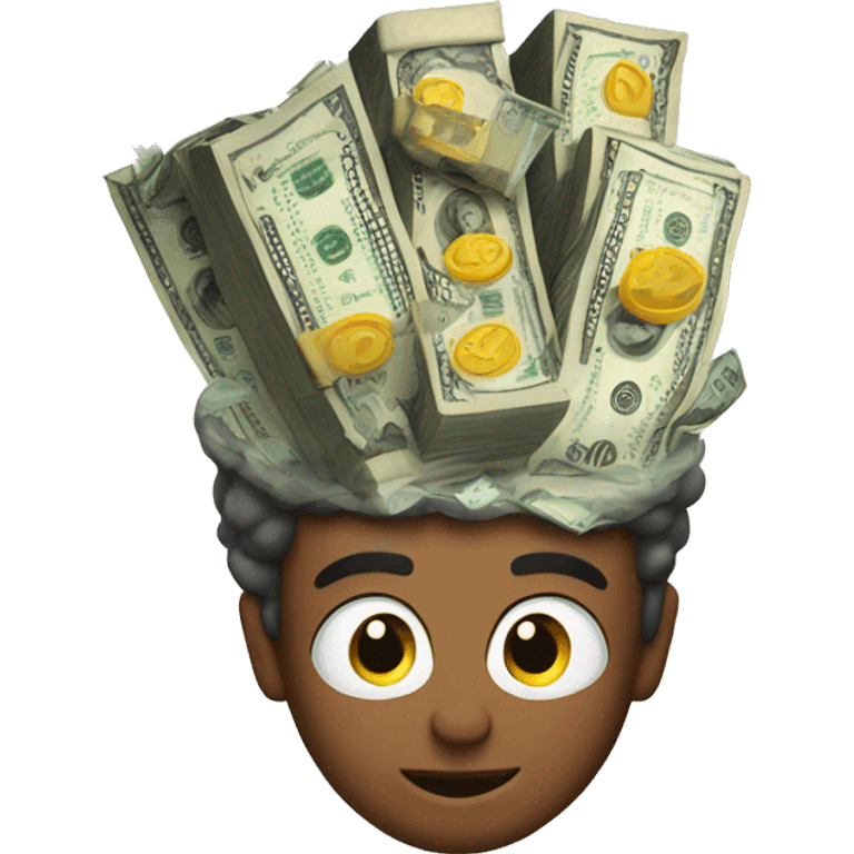 Raining money emoji