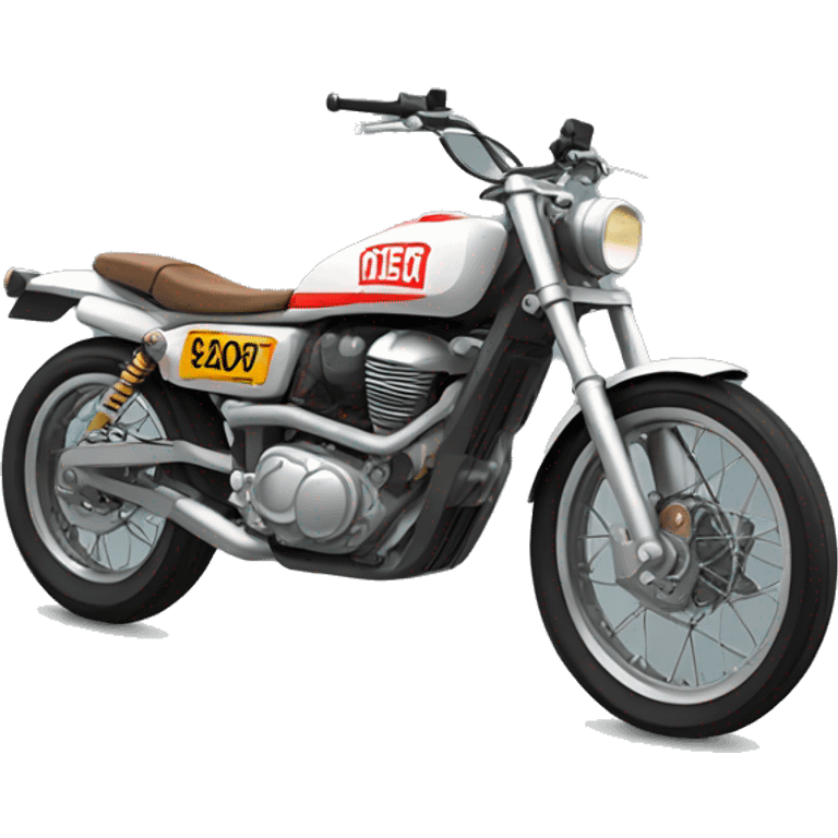 Flat tracker motorcycle emoji