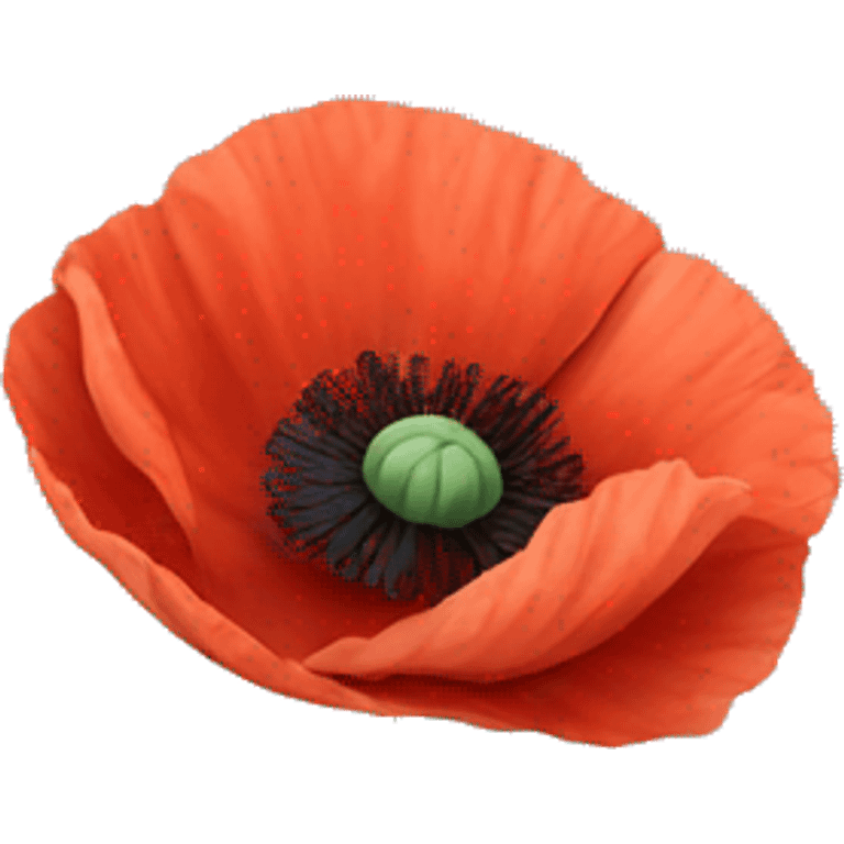 Poppy no stem emoji