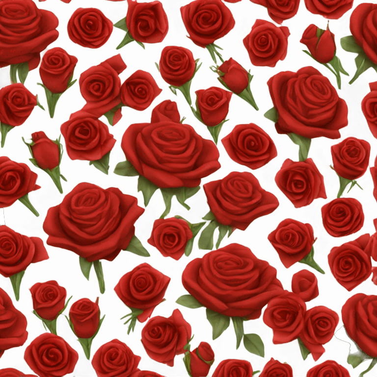 Bouquet of red roses  emoji