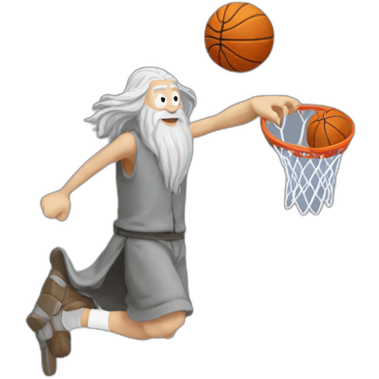 gandalf dunking a basketball emoji