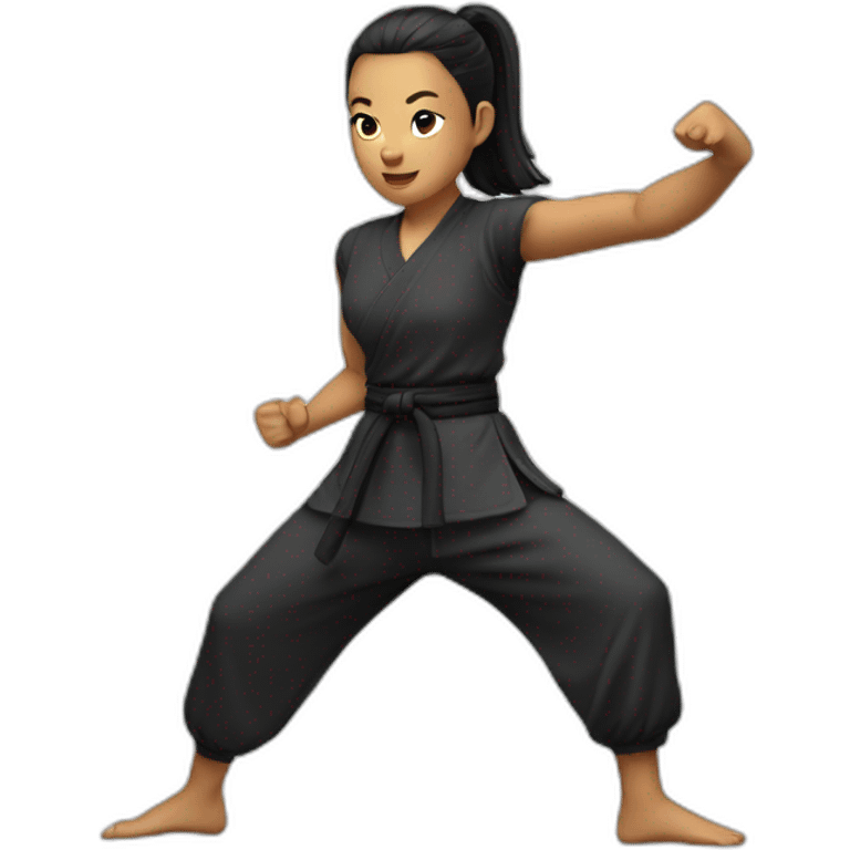 kung fu girl emoji