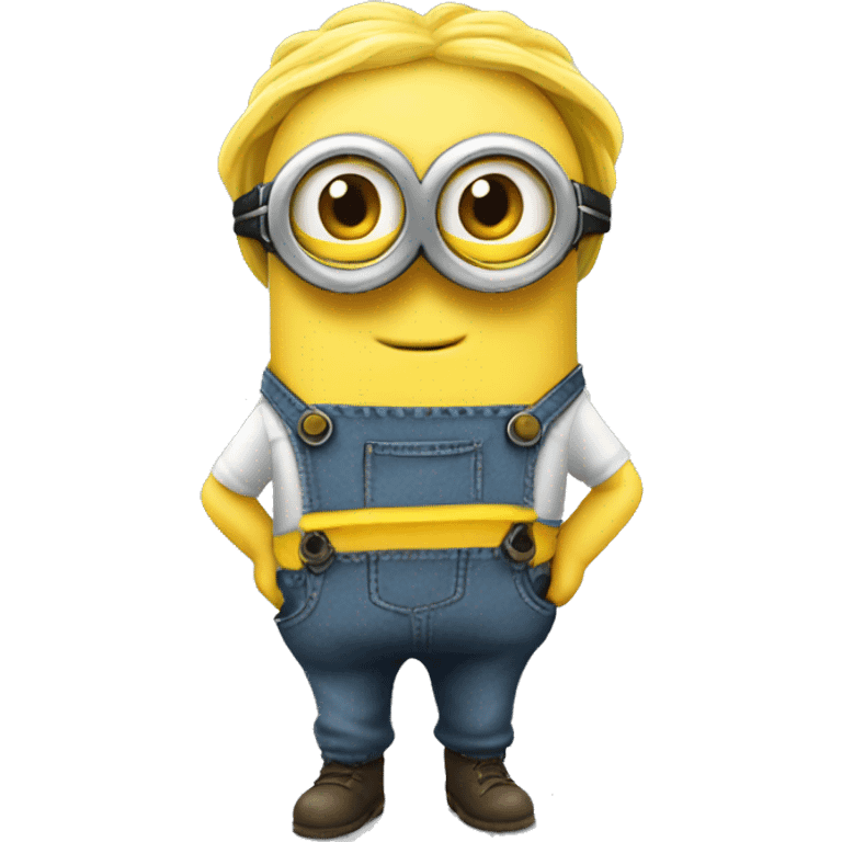 minion emoji yellow skin goggles overalls emoji