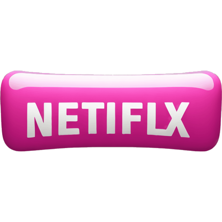 Pink netflix logo emoji