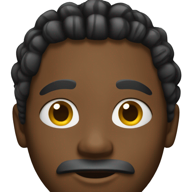 Black man with braids emoji