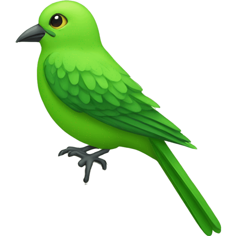 Green bird emoji