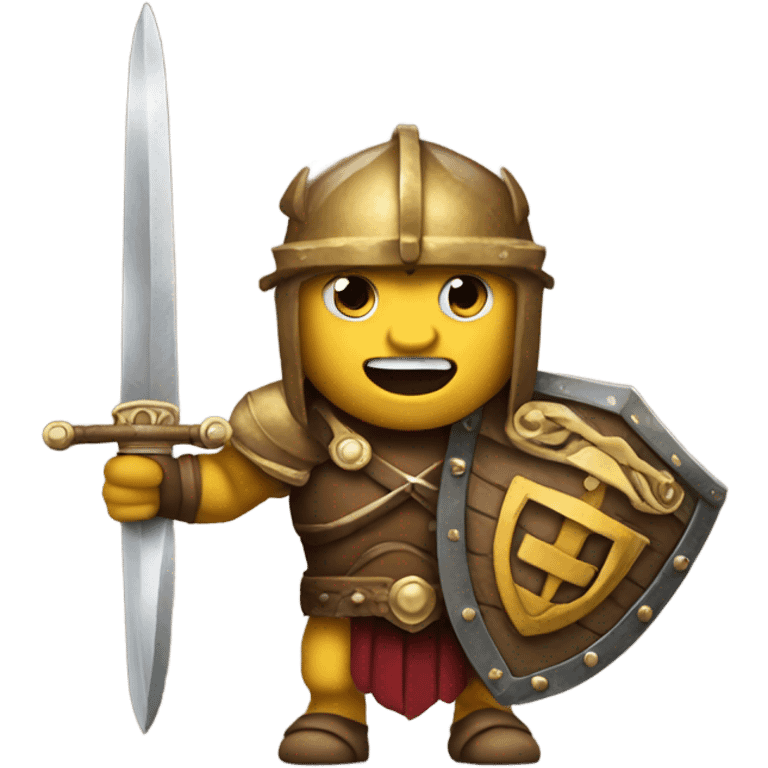 trojan with bruin through sword emoji