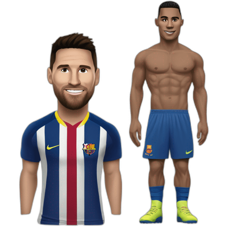 Messi soumis à ronaldo emoji