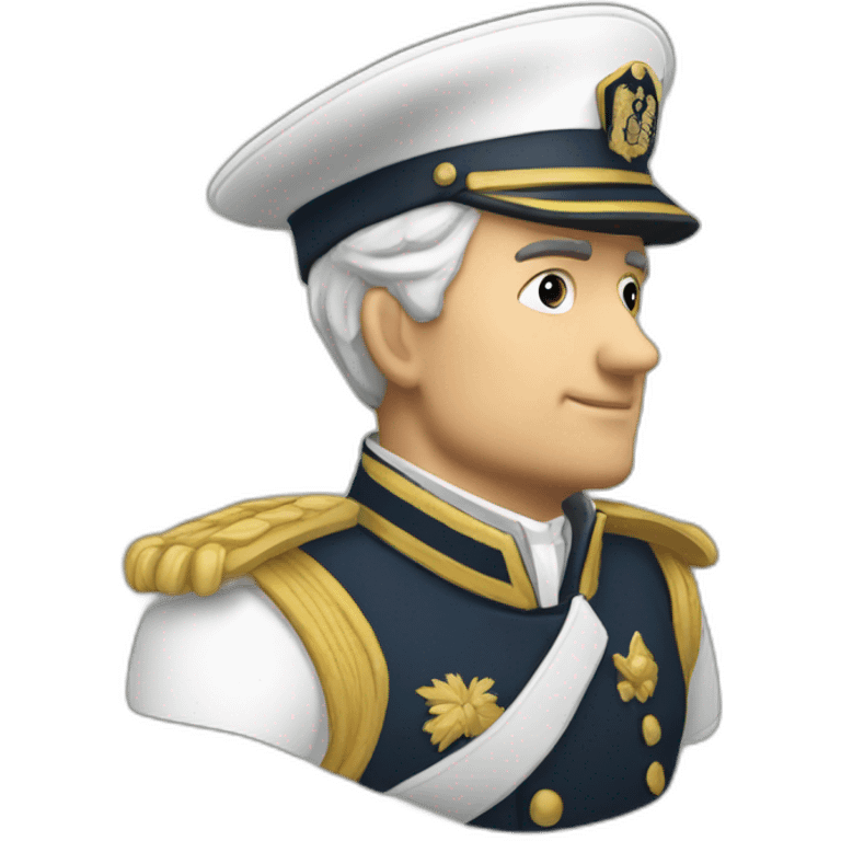 Shoulder straps of second officer of merchant fleet emoji