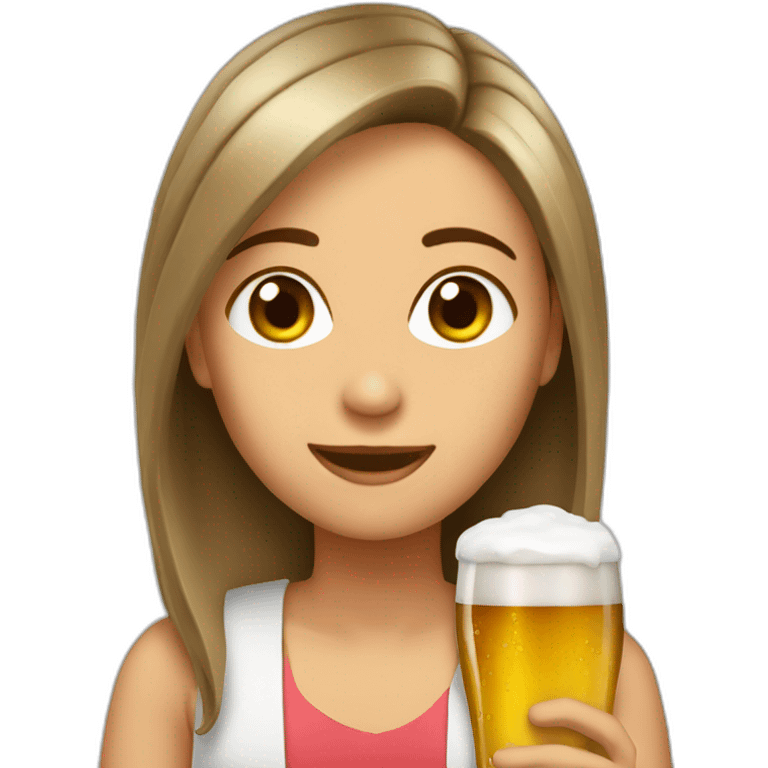 Chicas cerveza terapia emoji