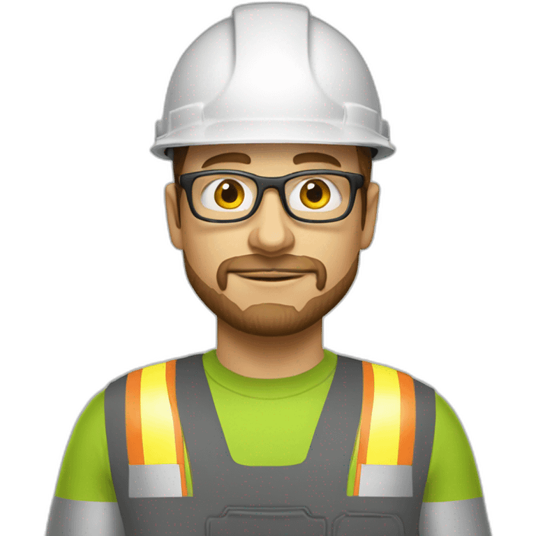 elon musk construction worker glasses beard emoji