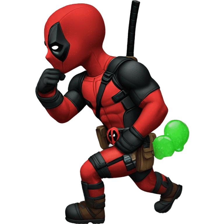 Deadpool green emoji