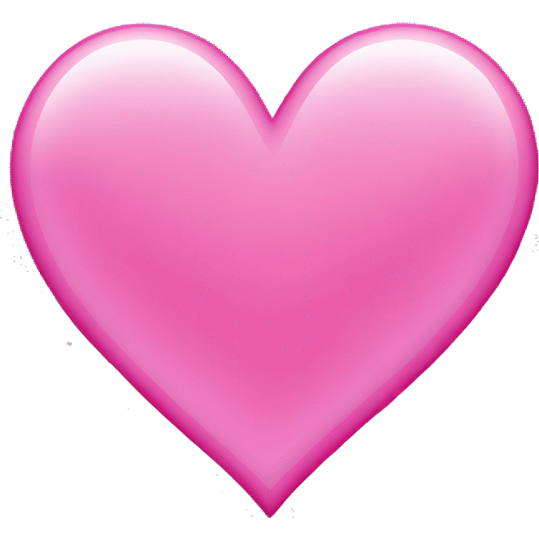 pink heart with sparkle and dark pink outline emoji