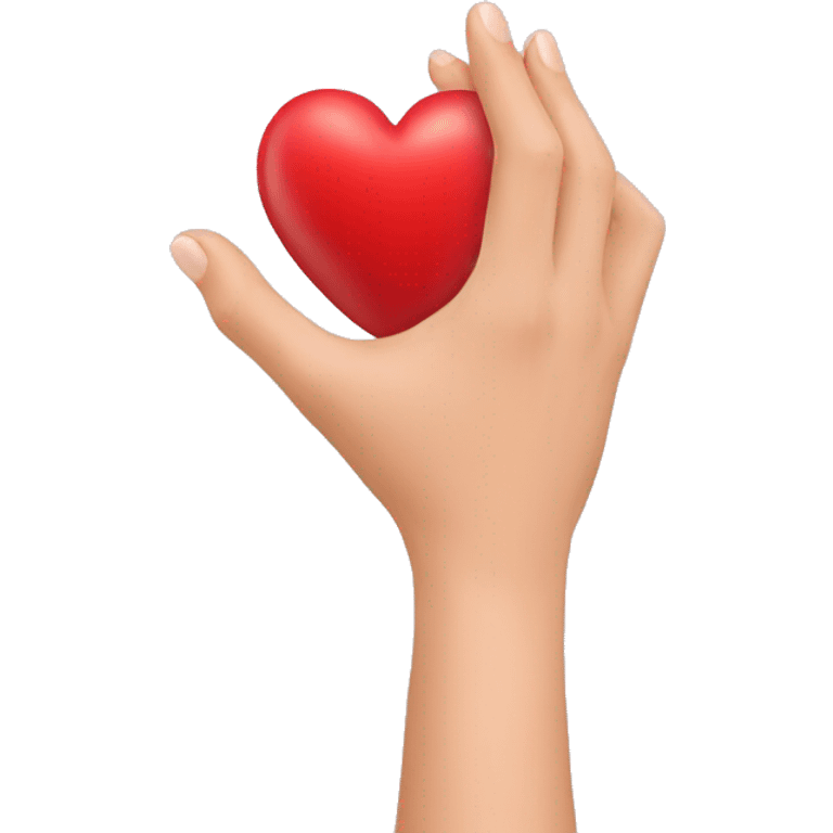 Coeur avec des mains  emoji