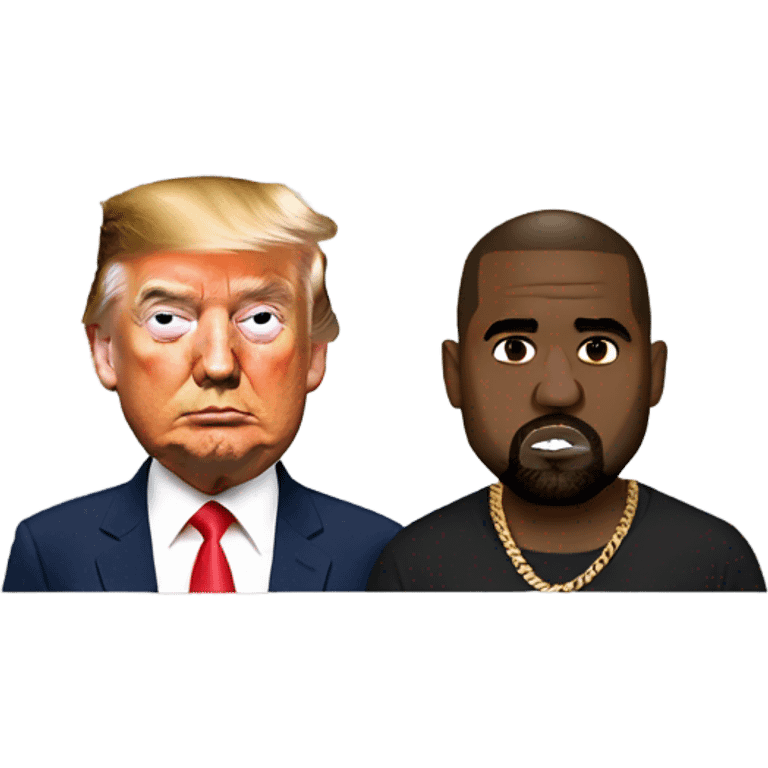 Trump and Kanye emoji