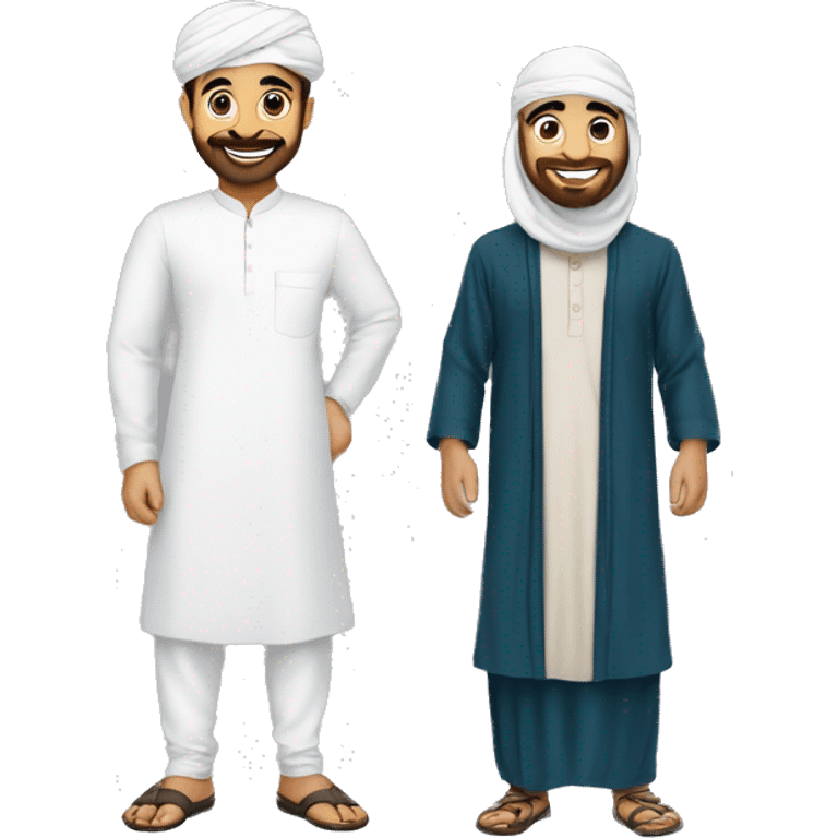 Eid Mubarak with panjab and tupi in bd emoji